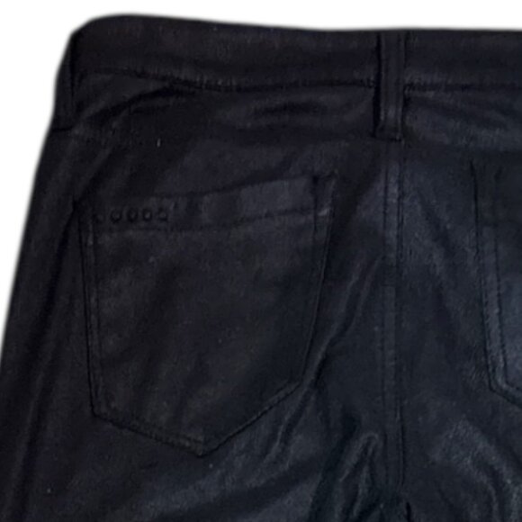 BLANKNYC Spray On Super Skinny Textured Ankle Pants Size 27 Black Rocker Biker - Picture 10 of 15